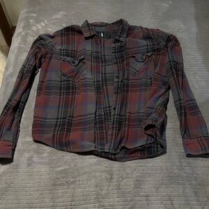 Volcom Red and Black Flannel